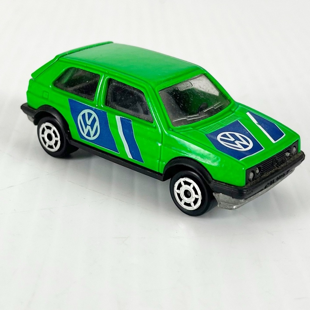 Vintage Majorette Volkswagen Golf GTI Green Model Toy Car